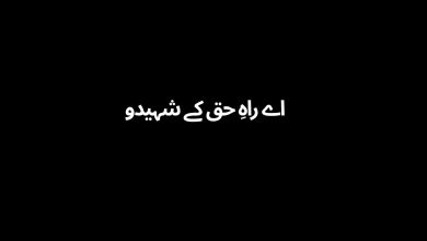 Aye Rah-e-Haq Ke Saheedo (lyrics)