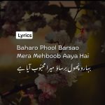 Baharo Phool Barsao, Mera Mehboob Aaya Hai [Lyrics]