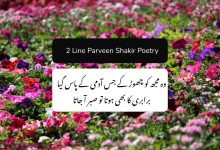 2 line Parveen Shakir Poetry - Parveen Shakir Best Poetry