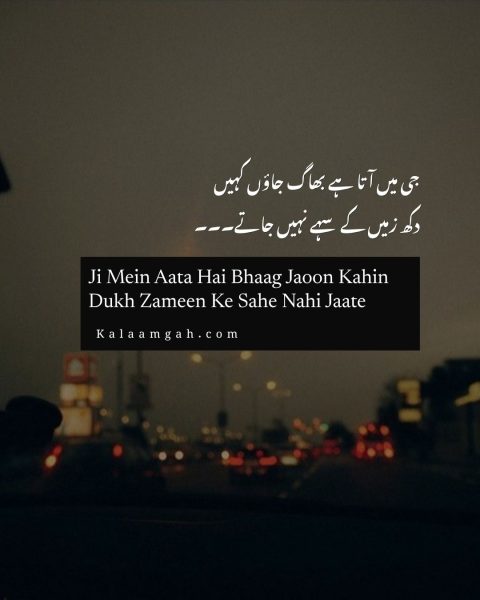 2 line Urdu poetry on reality of life