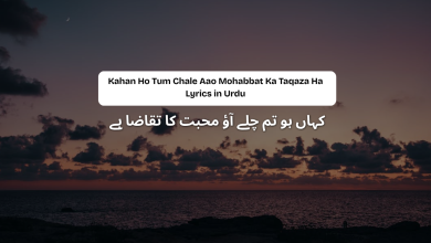 Kahan Ho Tum Chale Aao Mohabbat Ka Taqaza Ha - Lyrics