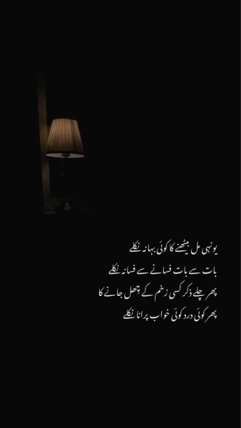 Ahmad Faraz 2 Line Poetry Collection