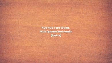 Kya Hua Tera Wada, Woh Qasam Woh Irada (Lyrics in Urdu Text)